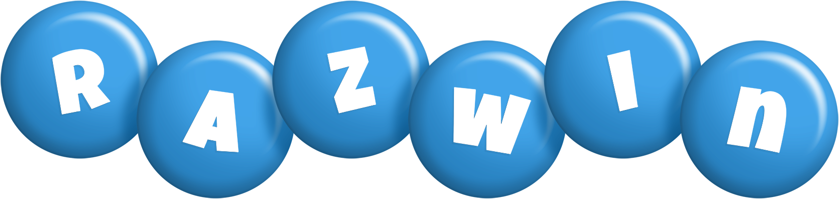Razwin candy-blue logo