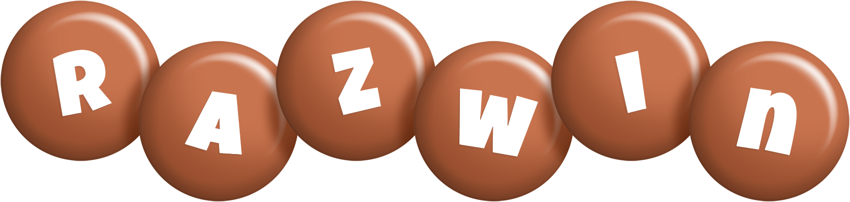 Razwin candy-brown logo