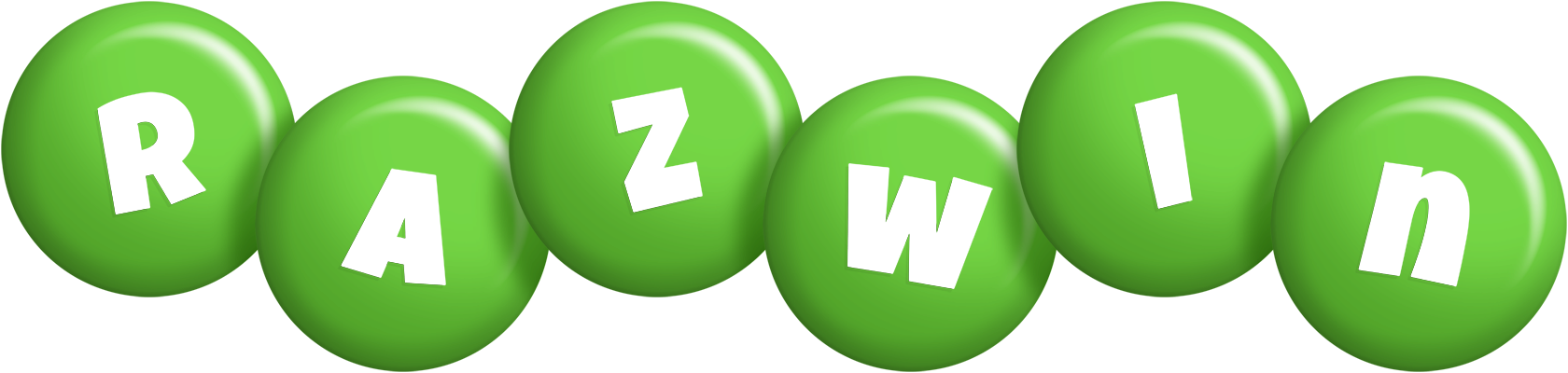 Razwin candy-green logo