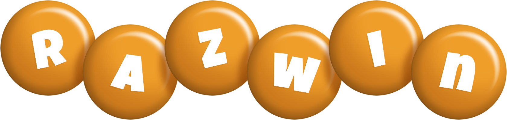 Razwin candy-orange logo
