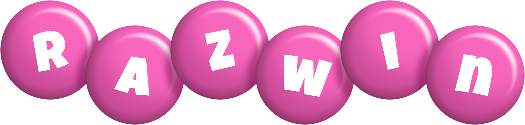 Razwin candy-pink logo