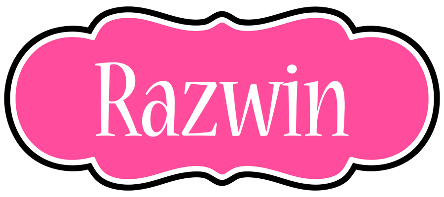 Razwin invitation logo