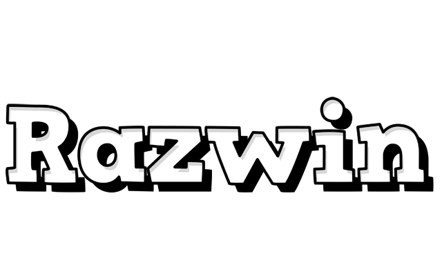 Razwin snowing logo