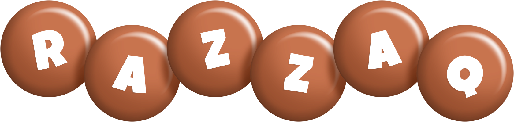 Razzaq candy-brown logo