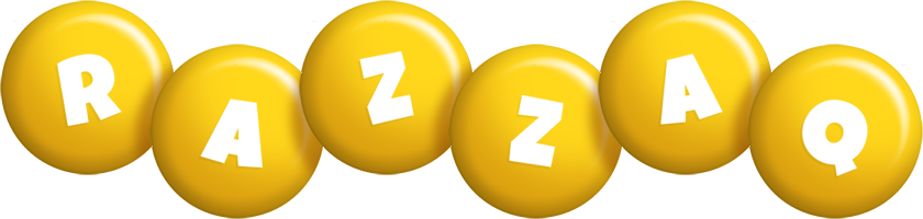 Razzaq candy-yellow logo