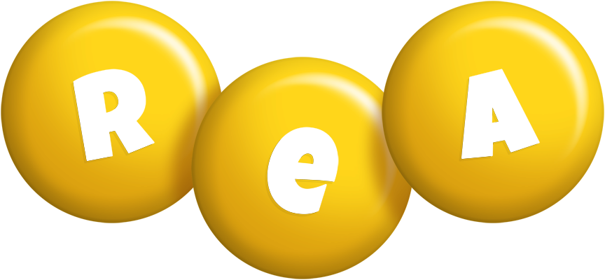 Rea candy-yellow logo
