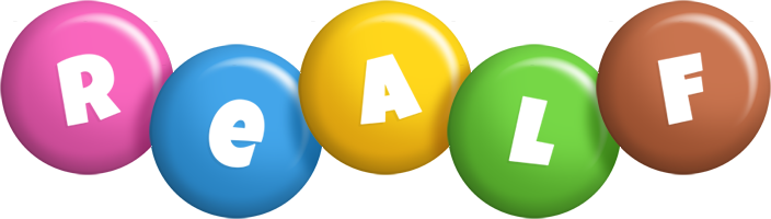 Realf candy logo