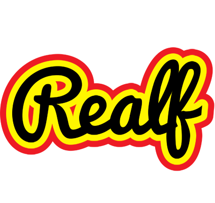 Realf flaming logo