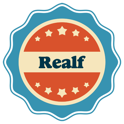 Realf labels logo