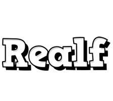 Realf snowing logo