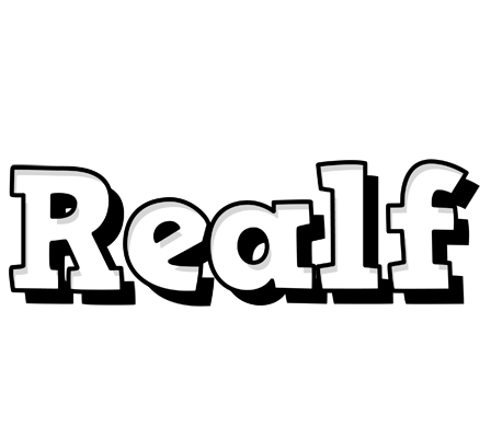 Realf snowing logo