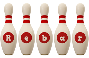 Rebar bowling-pin logo