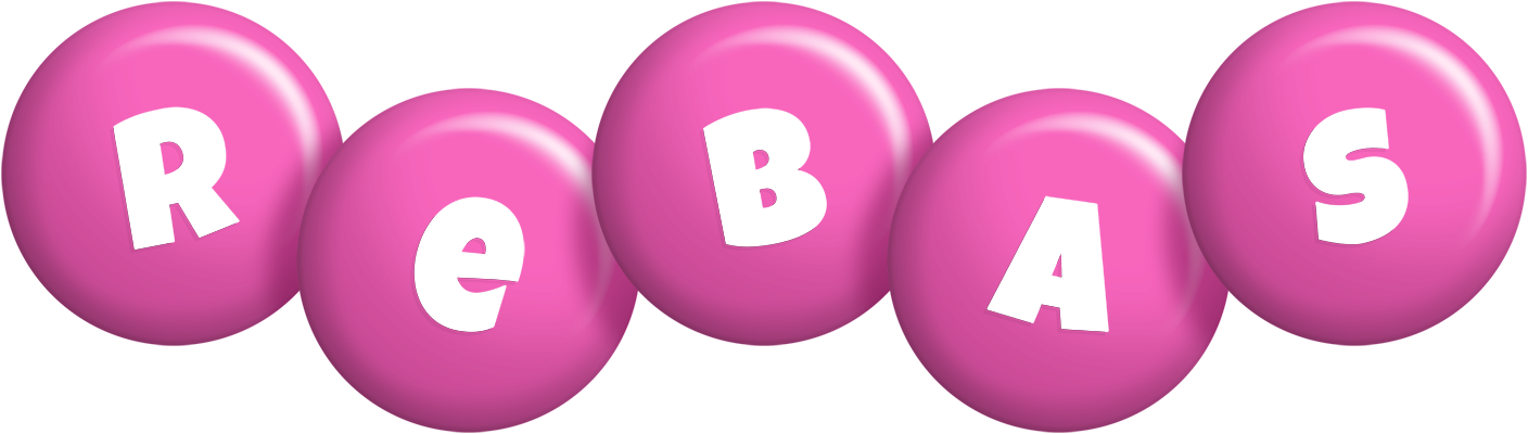 Rebas candy-pink logo