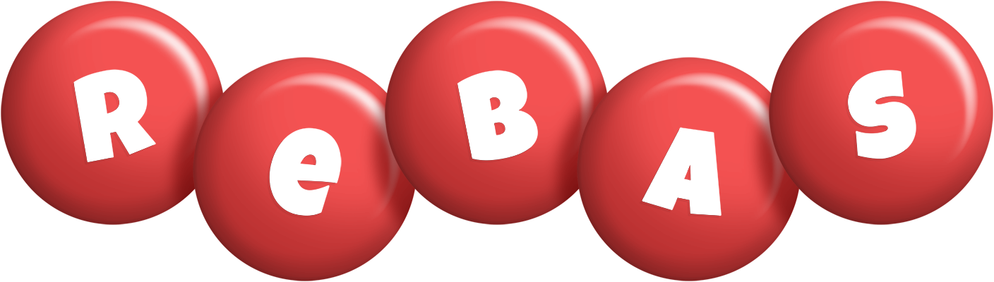 Rebas candy-red logo