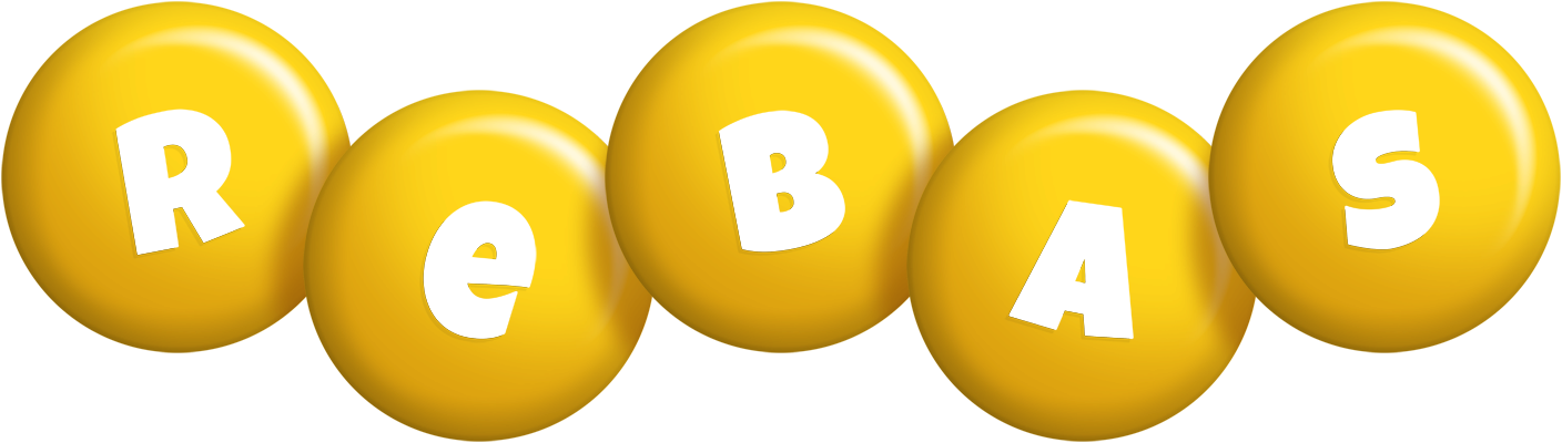 Rebas candy-yellow logo