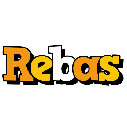 Rebas cartoon logo