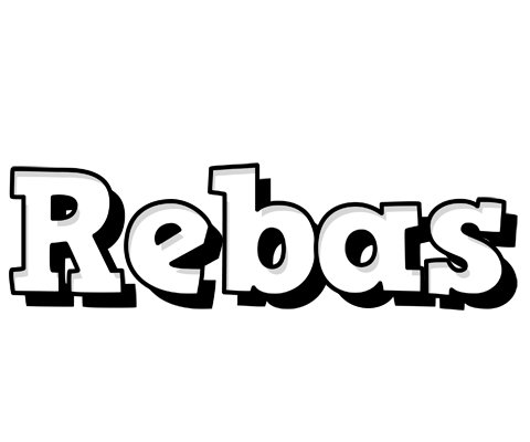 Rebas snowing logo