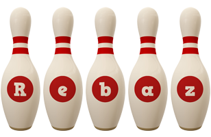 Rebaz bowling-pin logo