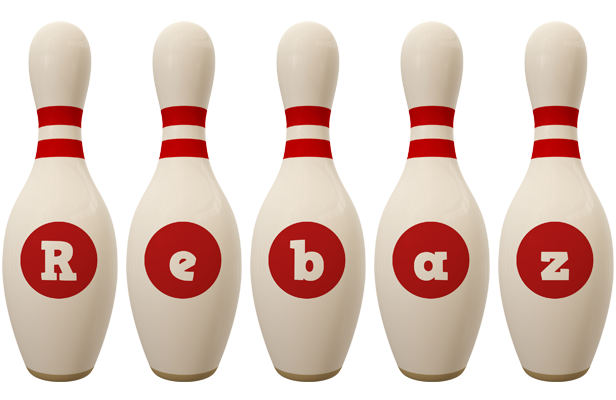 Rebaz bowling-pin logo
