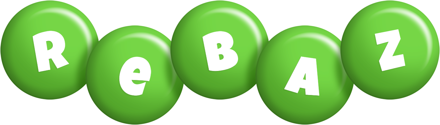 Rebaz candy-green logo