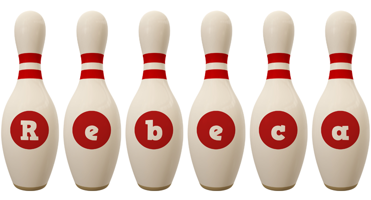 Rebeca bowling-pin logo