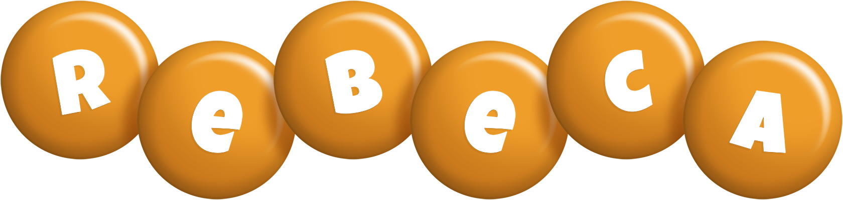 Rebeca candy-orange logo