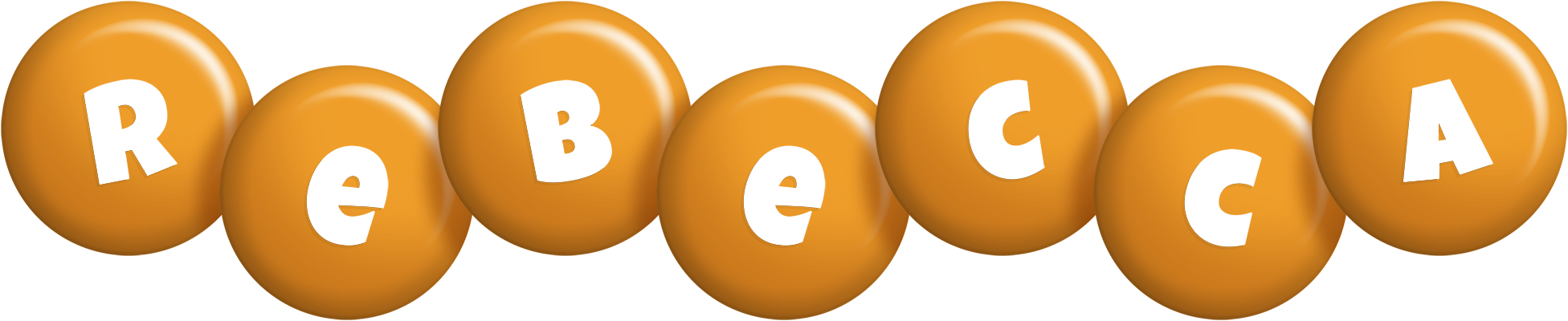 Rebecca candy-orange logo