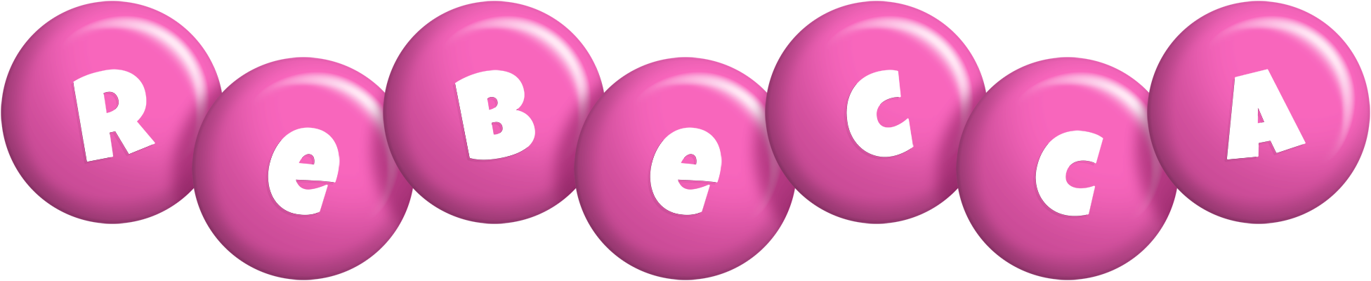 Rebecca candy-pink logo