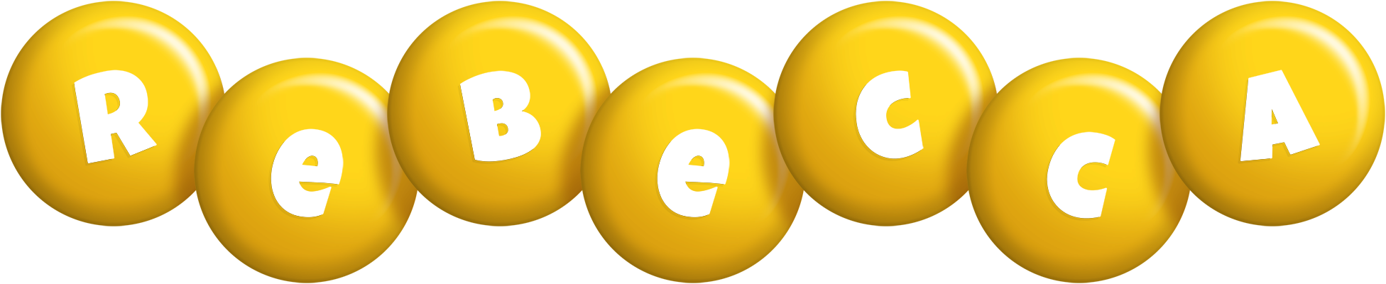 Rebecca candy-yellow logo
