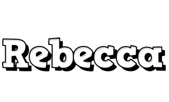 Rebecca snowing logo