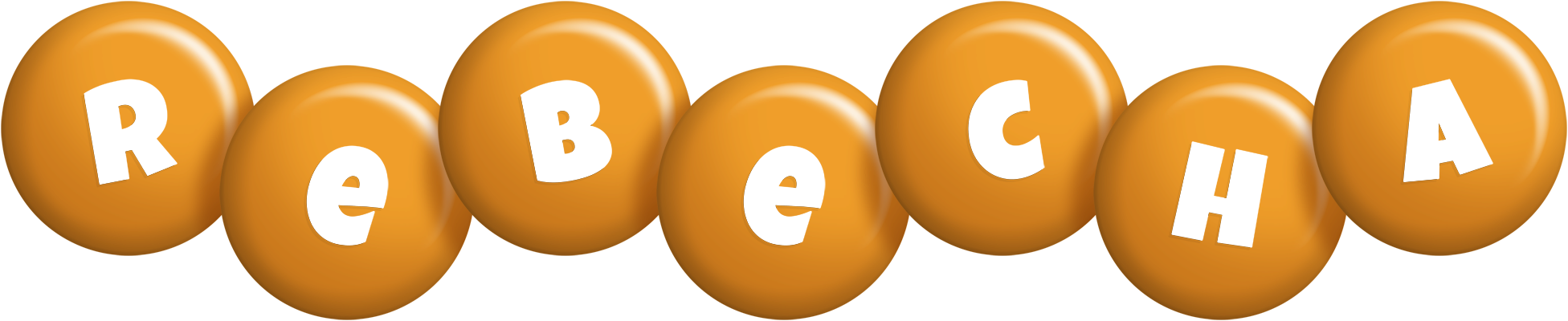 Rebecha candy-orange logo