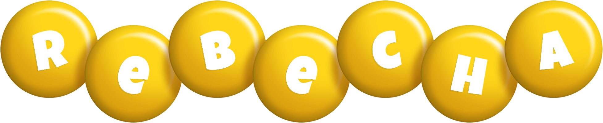 Rebecha candy-yellow logo