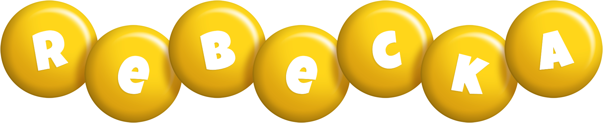 Rebecka candy-yellow logo