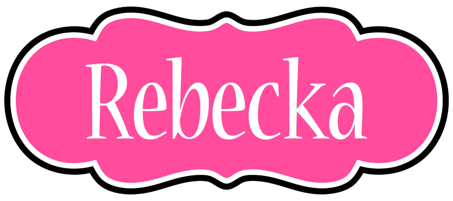 Rebecka invitation logo