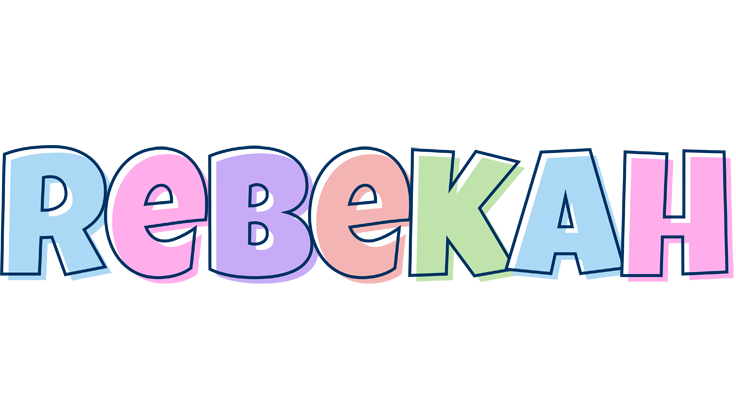 Rebekah pastel logo