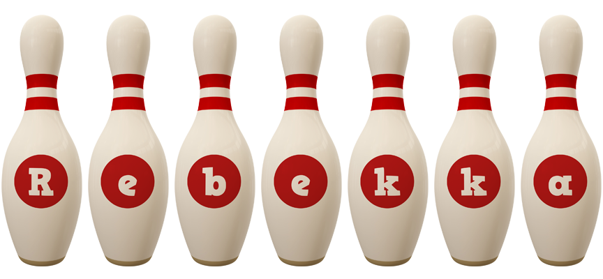 Rebekka bowling-pin logo