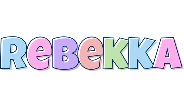 Rebekka pastel logo