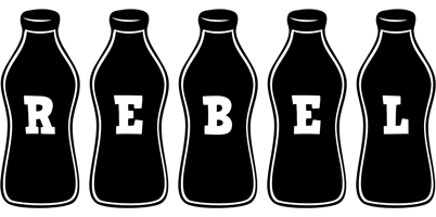 Rebel bottle logo