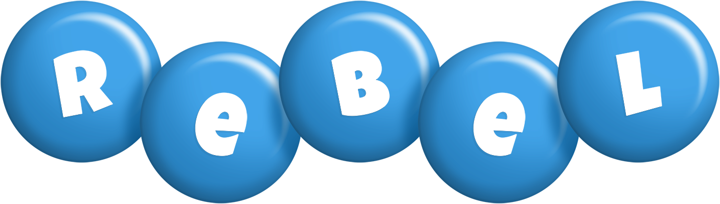 Rebel candy-blue logo