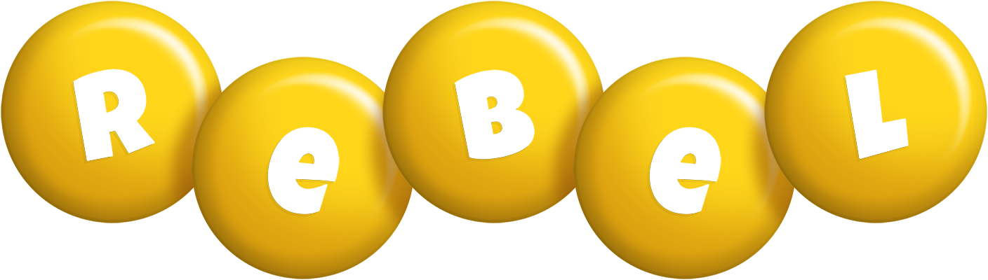 Rebel candy-yellow logo