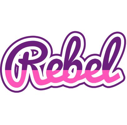Rebel cheerful logo