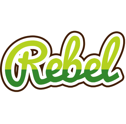Rebel golfing logo