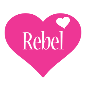 Rebel love-heart logo