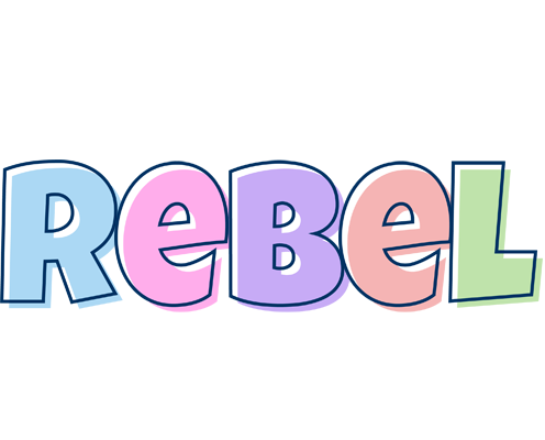 Rebel pastel logo