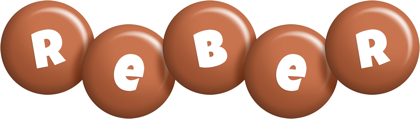 Reber candy-brown logo