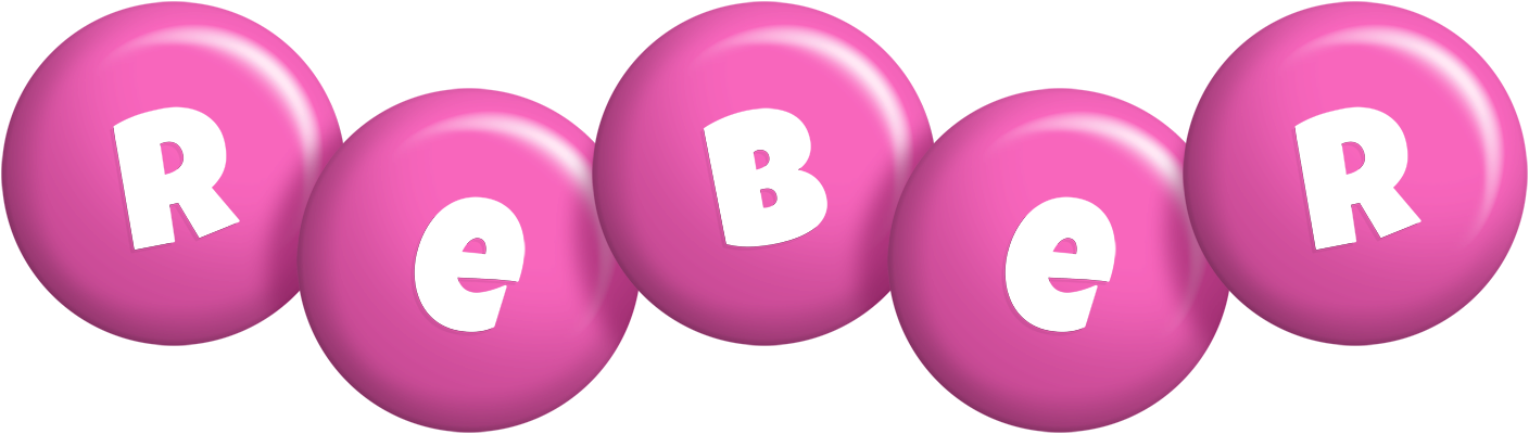 Reber candy-pink logo