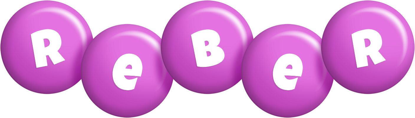 Reber candy-purple logo