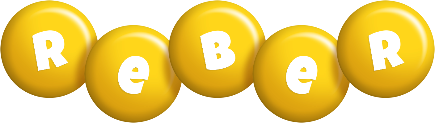 Reber candy-yellow logo