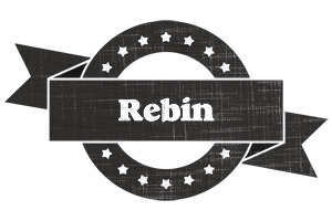 Rebin grunge logo