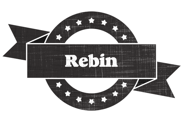 Rebin grunge logo